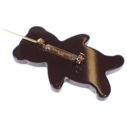 Louis Vuitton Damier Monogram Broche Nunuru Bear Brooch Set Pin Badge Brown — view 5