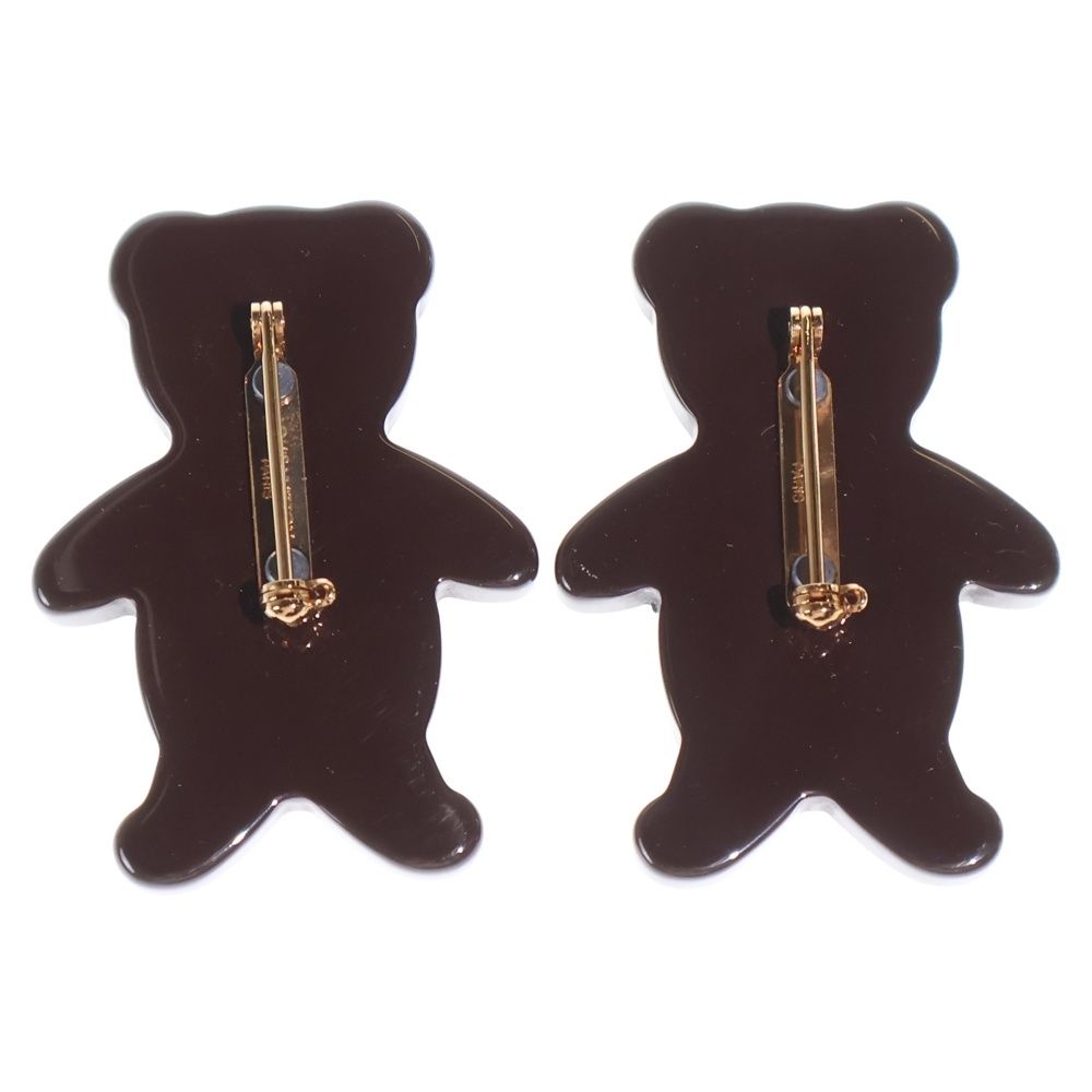 Louis Vuitton Damier Monogram Broche Nunuru Bear Brooch Set Pin Badge Brown — view 2