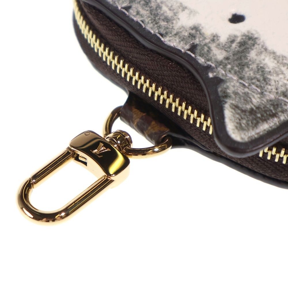 Louis Vuitton Monogram Kitty Coin Purse Gray Scoddington Collaboration Charm — view 5