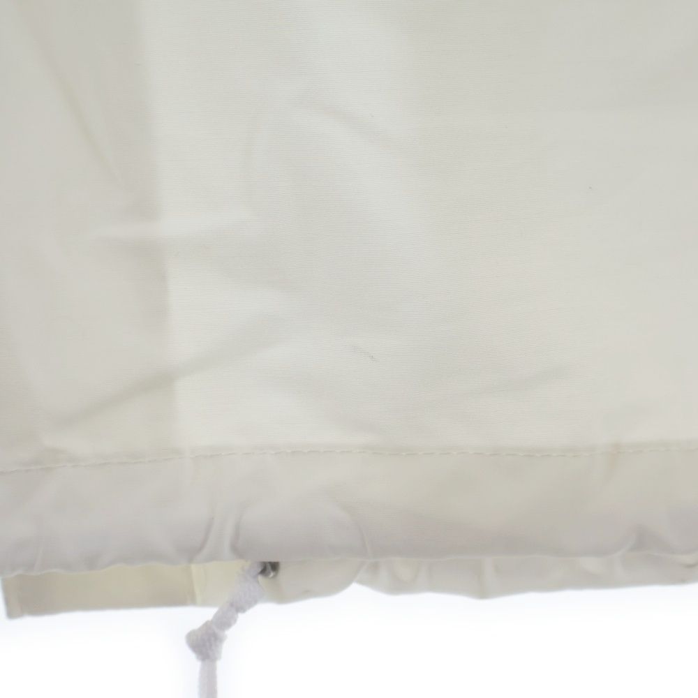 Prada Triangle Logo Technical Poplin Rain Coat Nylon Jacket White — view 5