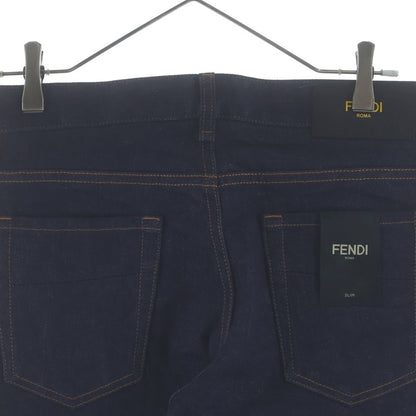 Fendi Side Collar Line Denim Pants Indigo Agzr — view 4