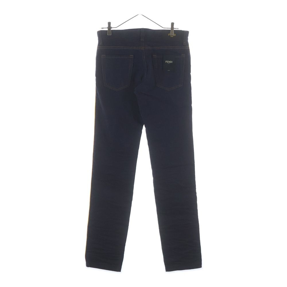 Fendi Side Collar Line Denim Pants Indigo Agzr — view 2