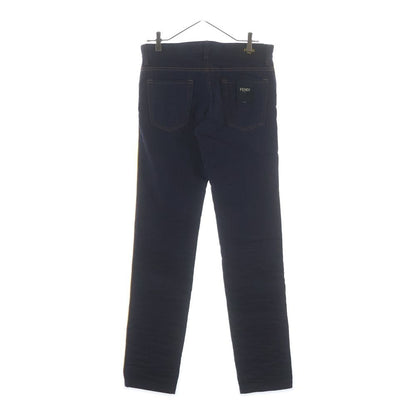 Fendi Side Collar Line Denim Pants Indigo Agzr — view 2