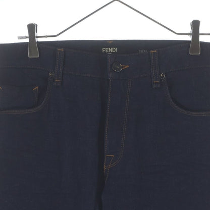 Fendi Side Collar Line Denim Pants Indigo Agzr — view 3