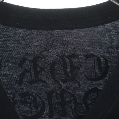Chrome Hearts Vertical Logo Print Short Sleeve T-Shirt Black — view 7