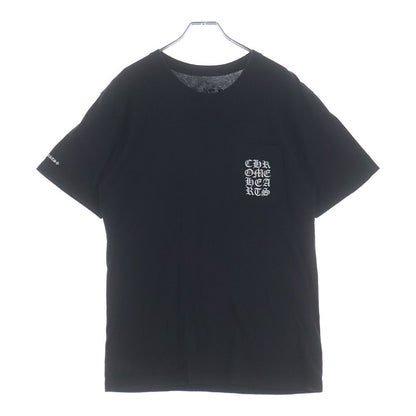 Chrome Hearts Vertical Logo Print Short Sleeve T-Shirt Black — view 2
