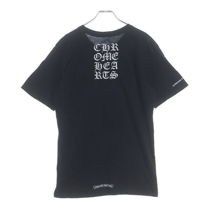 Chrome Hearts Vertical Logo Print Short Sleeve T-Shirt Black