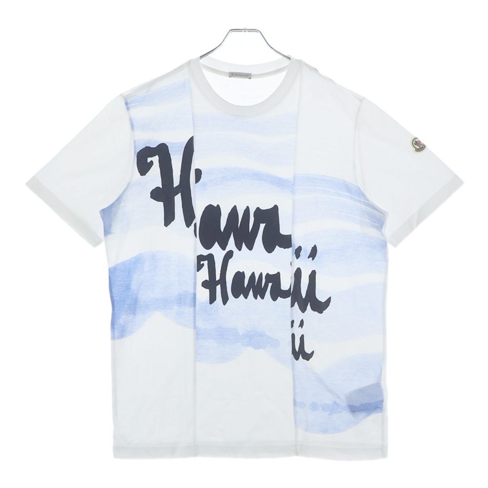 Moncler SS T-Shirt Printed Short Sleeve White