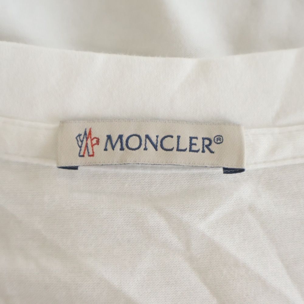 Moncler SS T-Shirt Printed Short Sleeve White — view 6