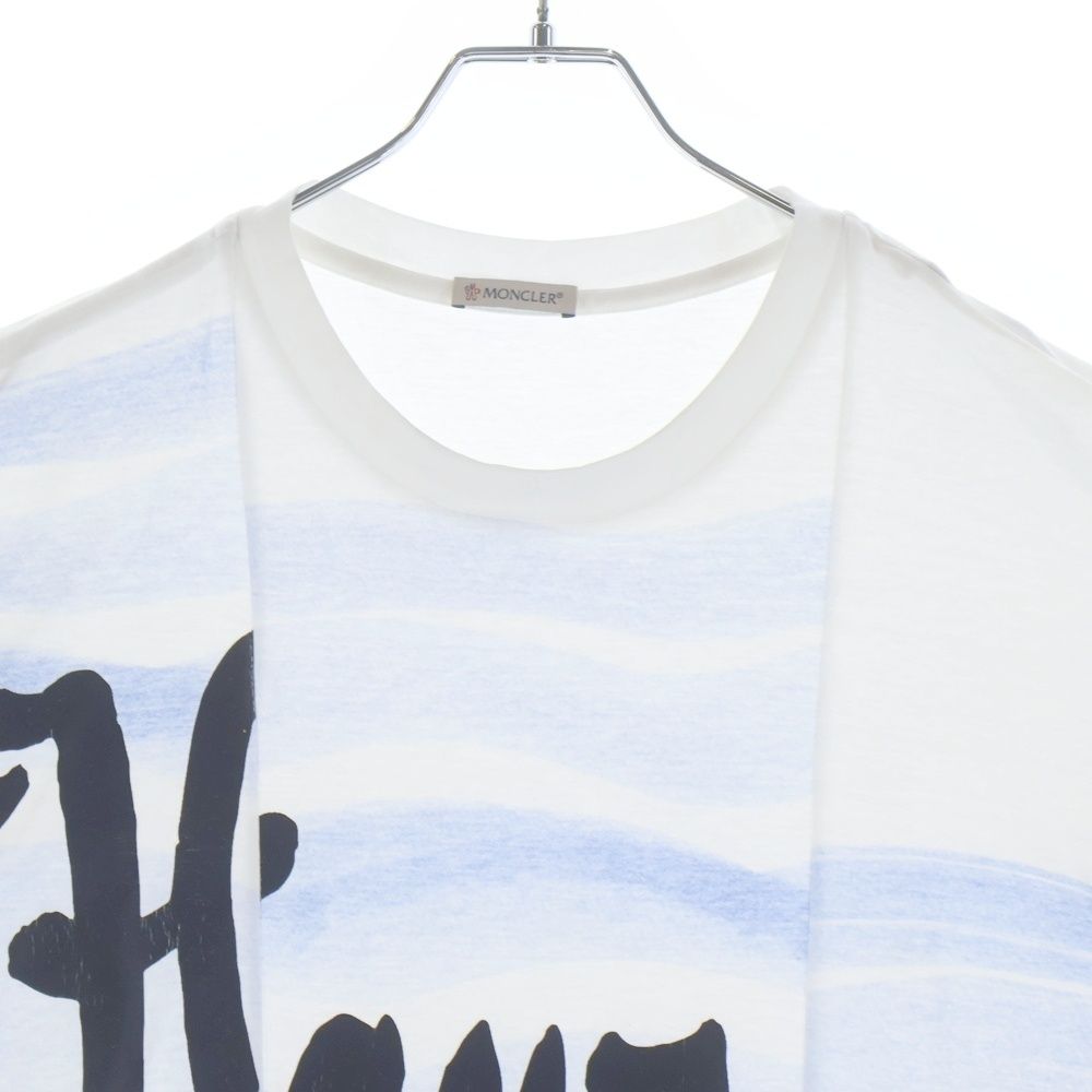 Moncler SS T-Shirt Printed Short Sleeve White — view 3