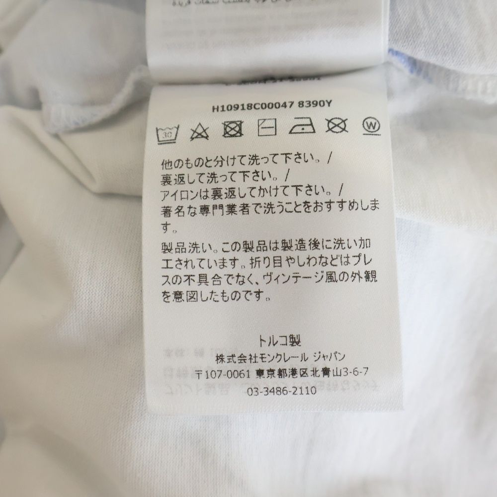 Moncler SS T-Shirt Printed Short Sleeve White — view 7