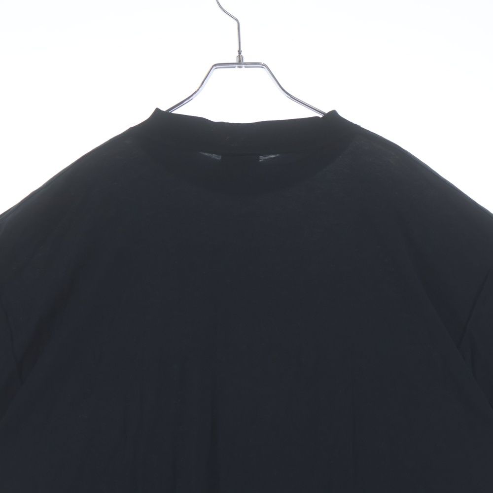 Balenciaga Inside Out T-Shirt Out Logo Print Short Sleeve Top Black — view 4