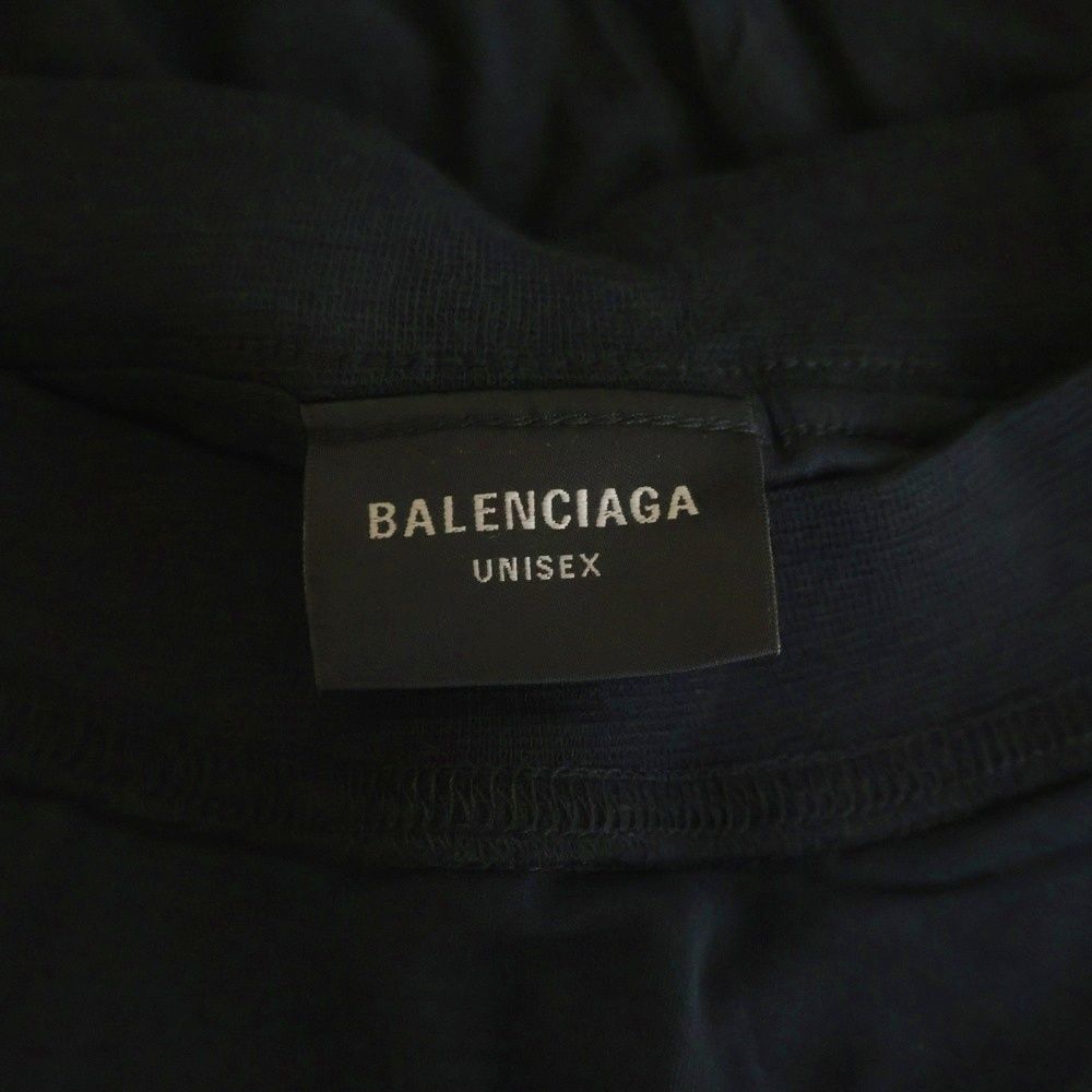 Balenciaga Inside Out T-Shirt Out Logo Print Short Sleeve Top Black — view 6