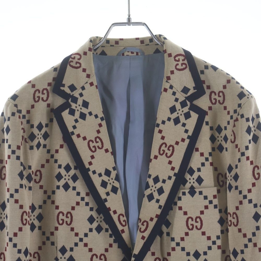 Gucci GG Patterned Tailored Jacket Multi — view 3