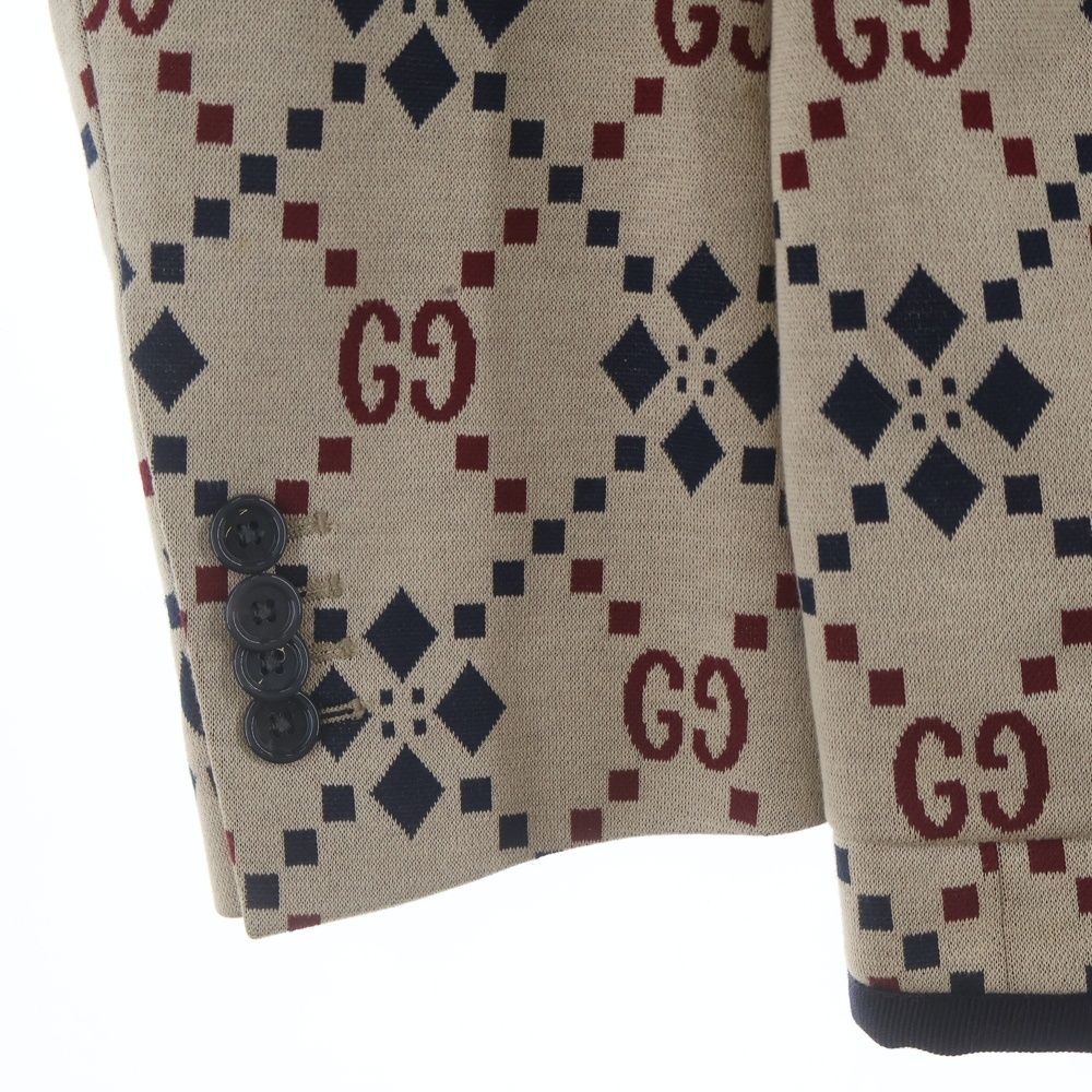 Gucci GG Patterned Tailored Jacket Multi — view 6