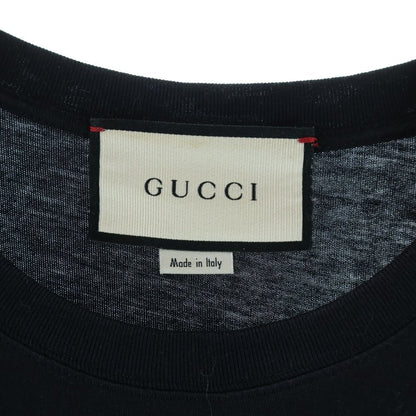 Gucci Cat Embroidery Sherry Line Crew Neck Short Sleeve T-Shirt Black — view 6