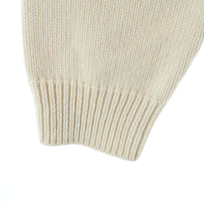 Celine Cashmere Font Logo Crew Neck Knit Sweater Ivory — view 5