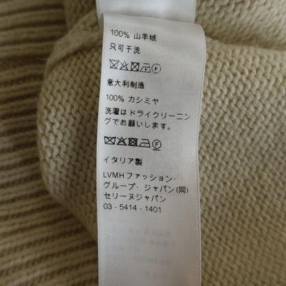 Celine Cashmere Font Logo Crew Neck Knit Sweater Ivory — view 8