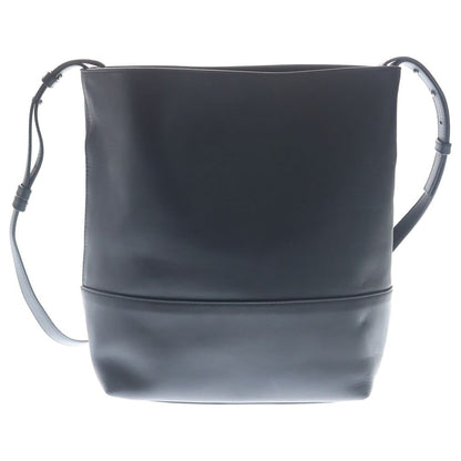 Bottega Veneta Shoulder Bag Black Leather Silver