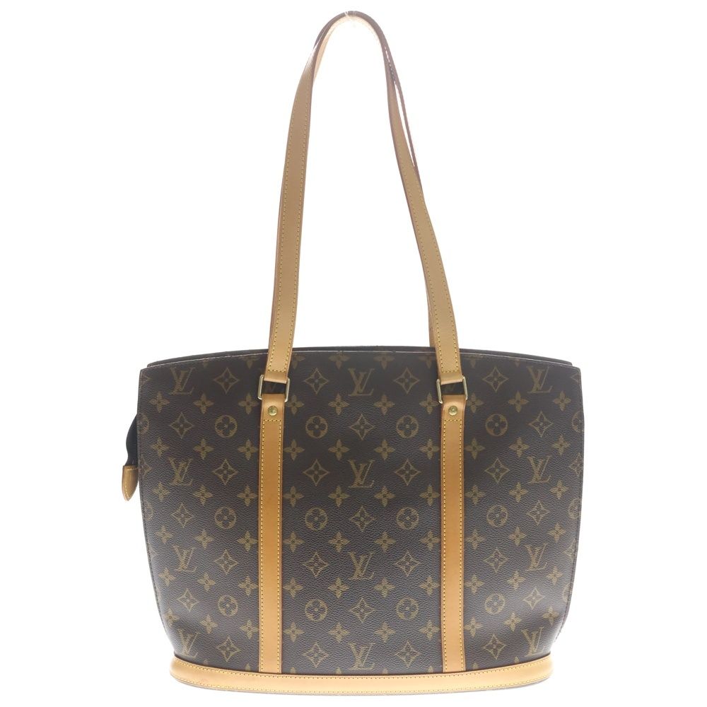 Louis Vuitton Monogram Babylon Tote Brown Leather Gold — view 2
