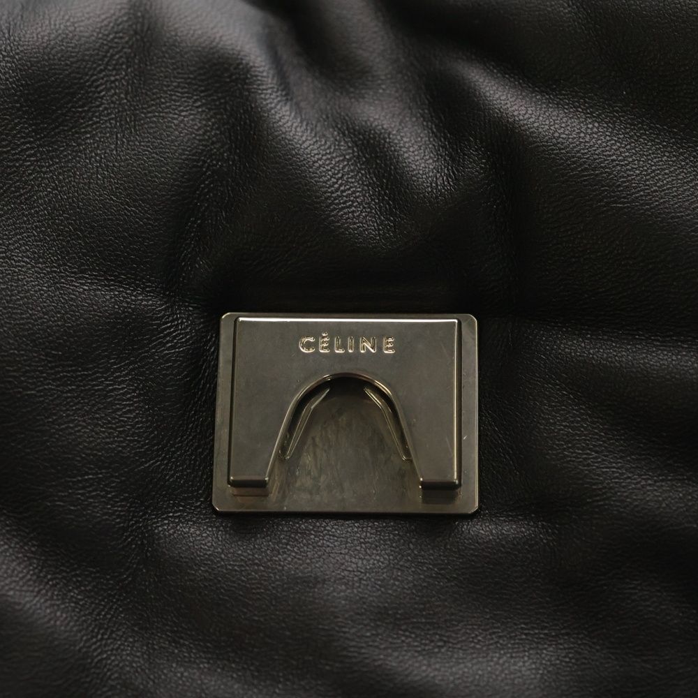 Celine Pillow Bag Leather Handbag Black — view 5