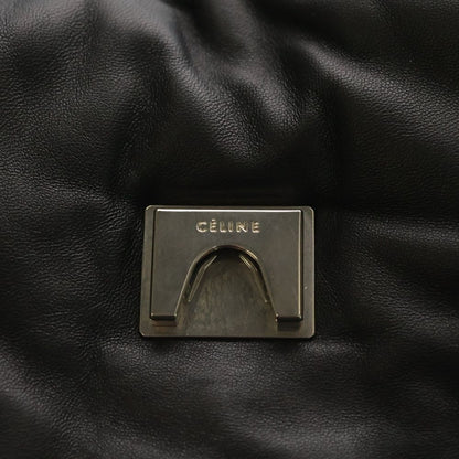 Celine Pillow Bag Leather Handbag Black — view 5