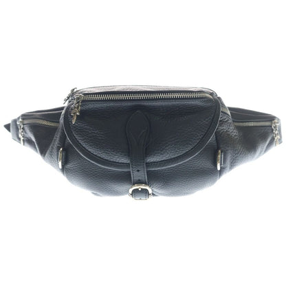 Chrome Hearts 1 Snat Pack Dagger Zip Gunslinger Belt Leather Waist Bag Black