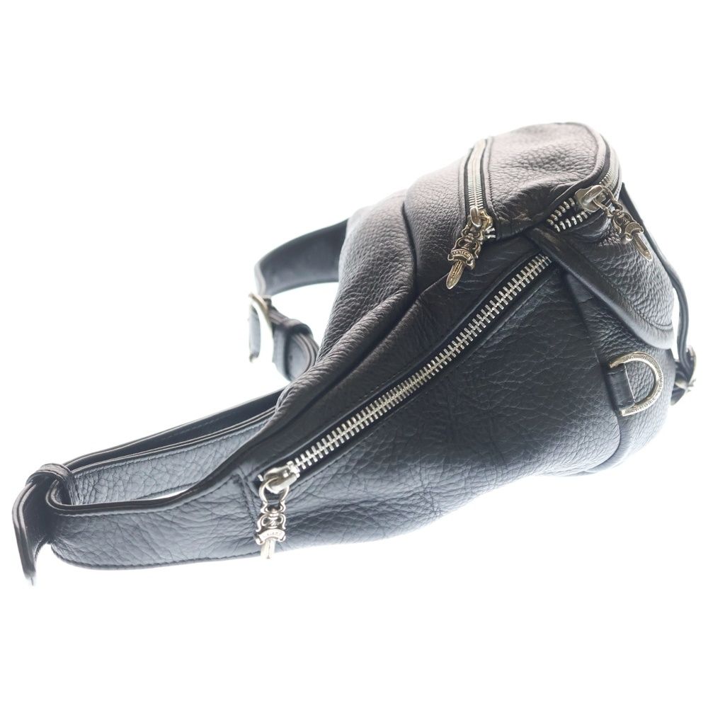 Chrome Hearts 1 Snat Pack Dagger Zip Gunslinger Belt Leather Waist Bag Black — view 3