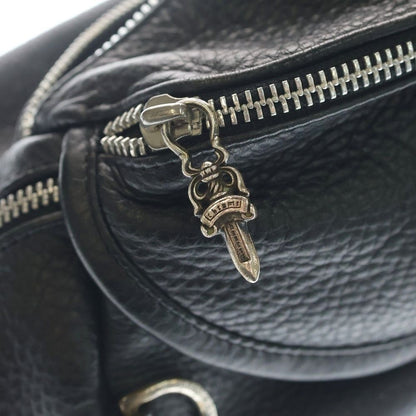 Chrome Hearts 1 Snat Pack Dagger Zip Gunslinger Belt Leather Waist Bag Black — view 5
