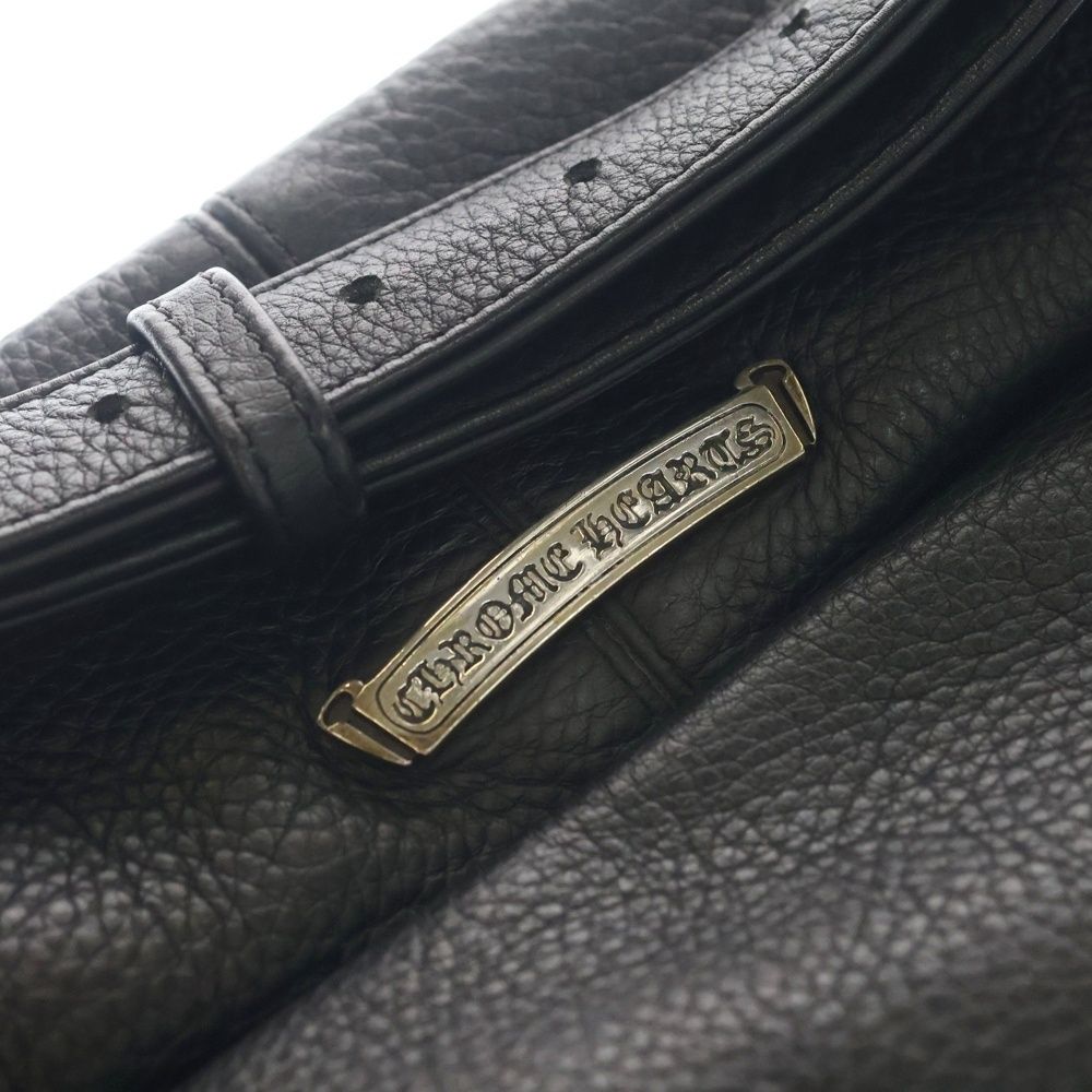 Chrome Hearts 1 Snat Pack Dagger Zip Gunslinger Belt Leather Waist Bag Black — view 6