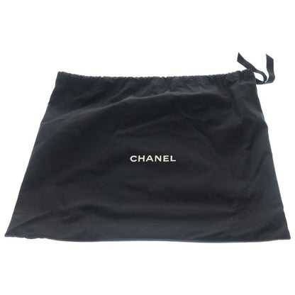 Chanel Deauville MM Studded Tote Black Caviar Leather Silver — view 6