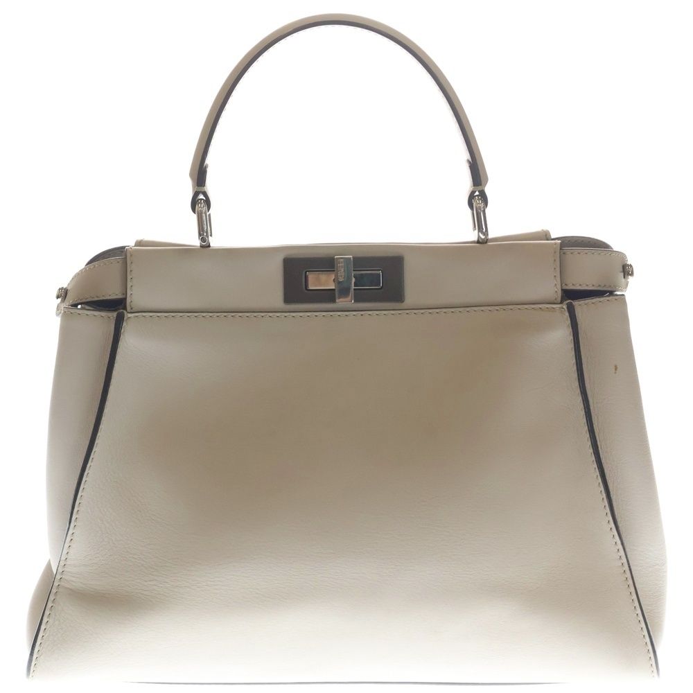 Fendi Peekaboo Regular 2-Way Bag Ivory