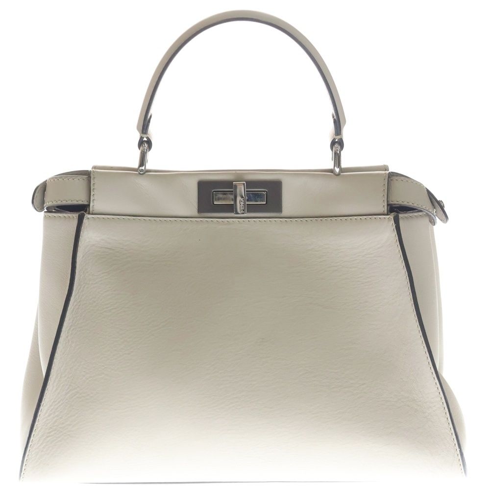 Fendi Peekaboo Regular 2-Way Bag Ivory — view 2