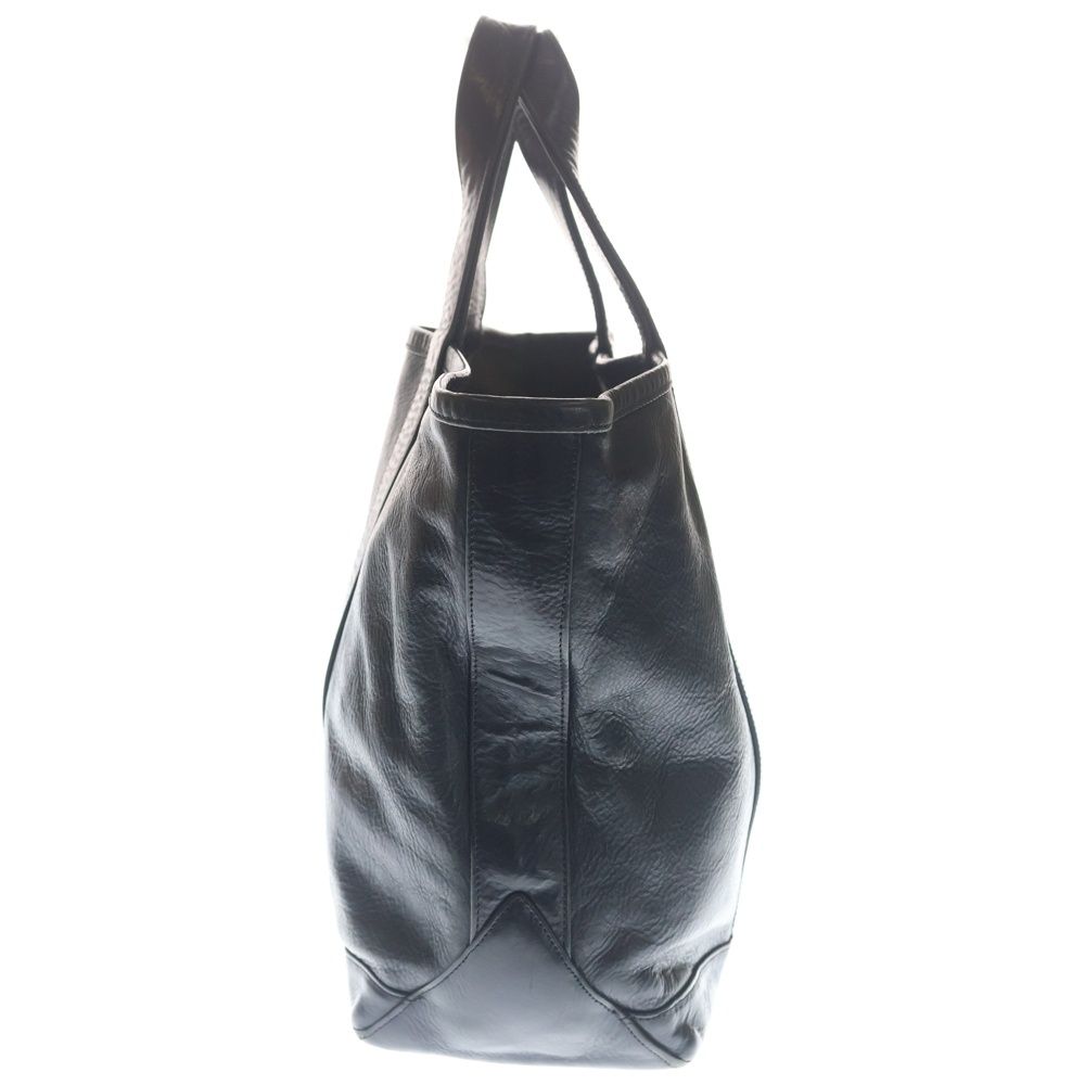 Chrome Hearts United Arrows Anniversary Cross Patch Leather Tote Black — view 3