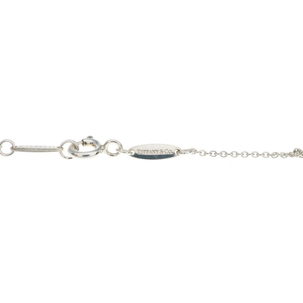 Tiffany & Co Double Open Heart Necklace Pendant Chain Silver Pink Gold — view 5