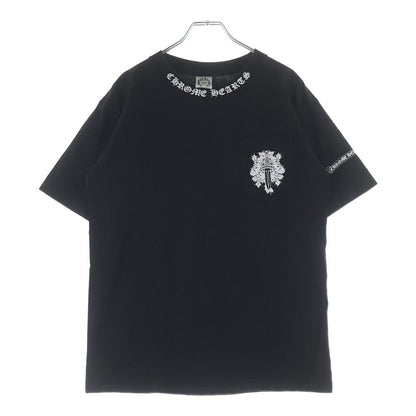 Chrome Hearts Vintage Neck Logo Vine Daga Chest Pocket Back Scroll Label Short
