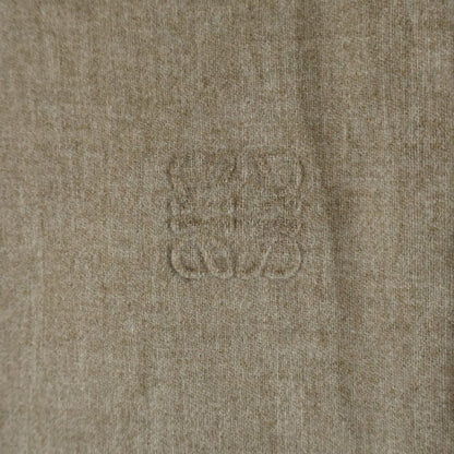 Loewe Anagram Logo Embroidery Cashmere Lining Check Zip Up Jacket Beige — view 5