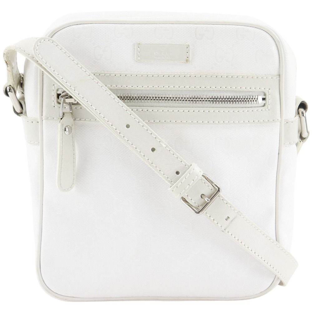 Gucci GG Supreme White Shoulder Bag