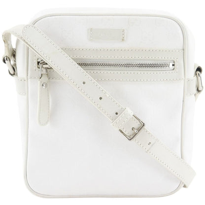 Gucci GG Supreme White Shoulder Bag