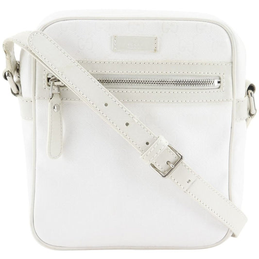 Gucci GG Supreme White Shoulder Bag