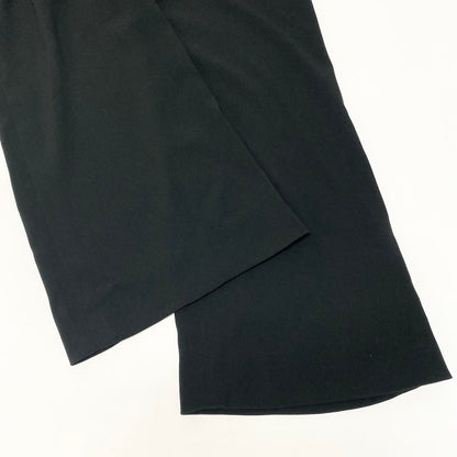 Chanel High Waist Relaxed Pants CC Logo 38 Black Polyester — view 5