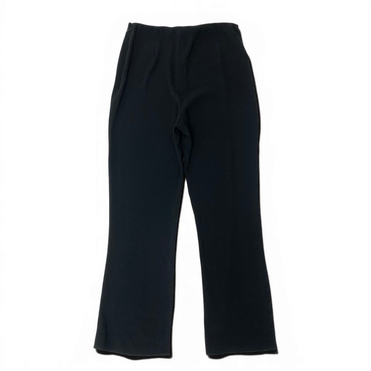 Chanel High Waist Relaxed Pants CC Logo 38 Black Polyester — view 2