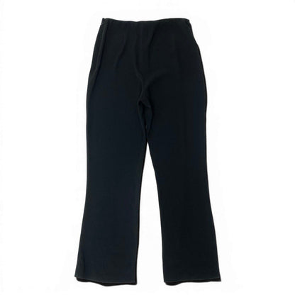 Chanel High Waist Relaxed Pants CC Logo 38 Black Polyester — view 2