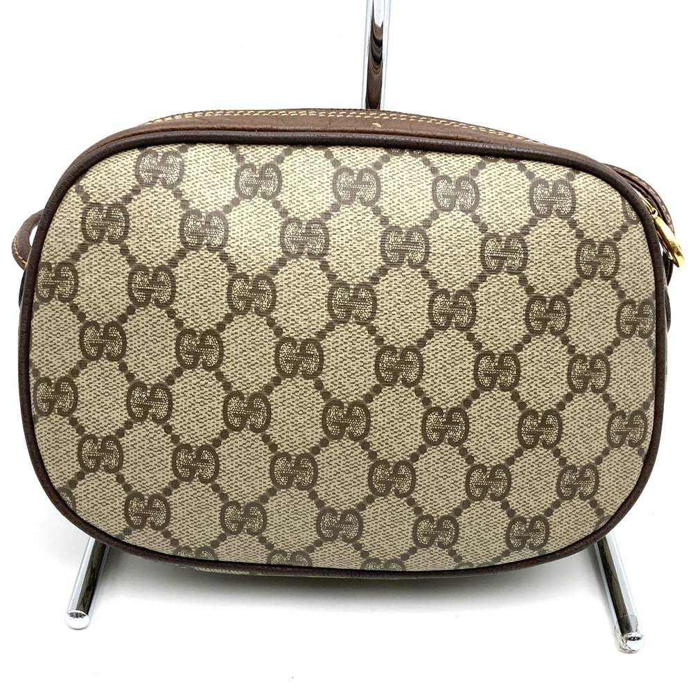 Gucci 007 58 GG Supreme Sherry Shoulder Bag Leather Brown Vintage — view 4
