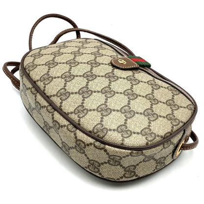 Gucci 007 58 GG Supreme Sherry Shoulder Bag Leather Brown Vintage — view 2