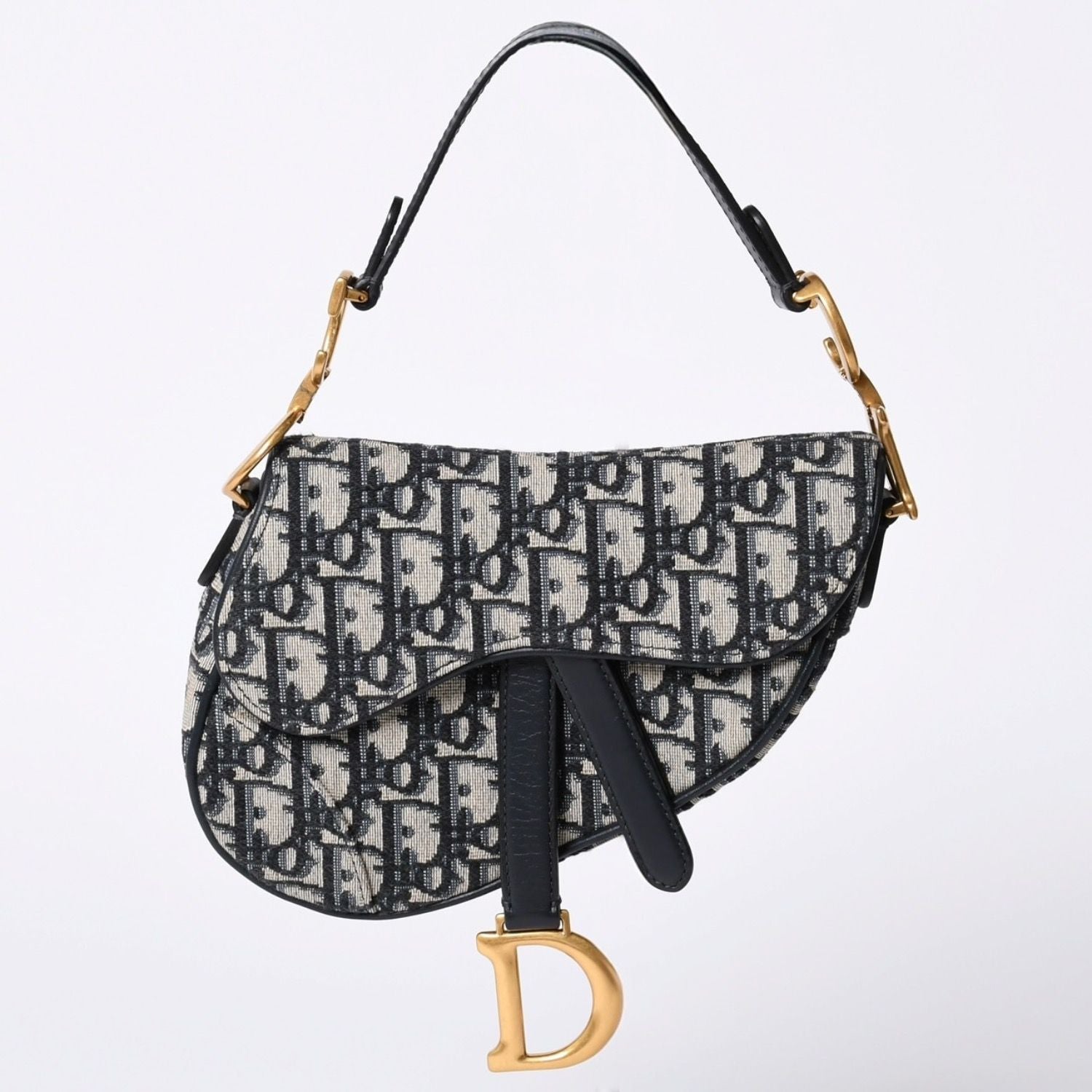 Dior Saddle Mini Bag M ZQ Oblique Navy