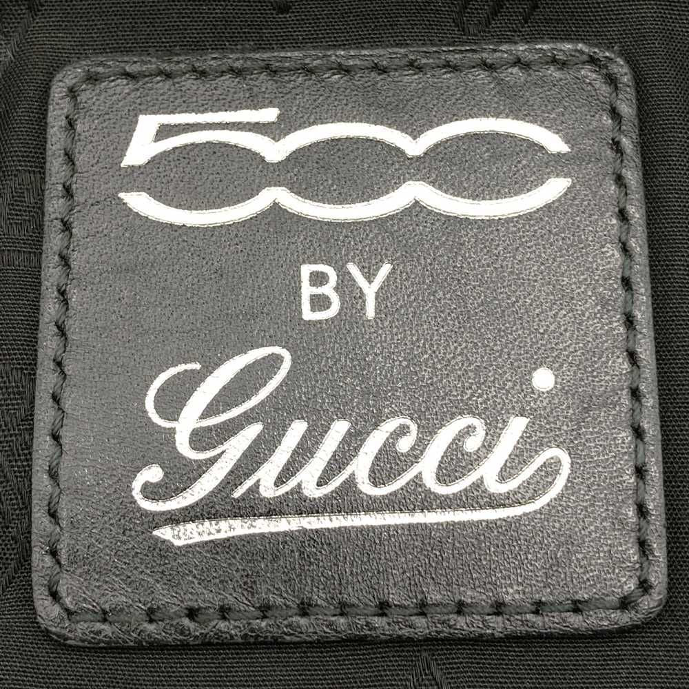 Gucci GG Supreme Fiat 500 Collaboration Sherry Shoulder Bag Leather Black — view 9