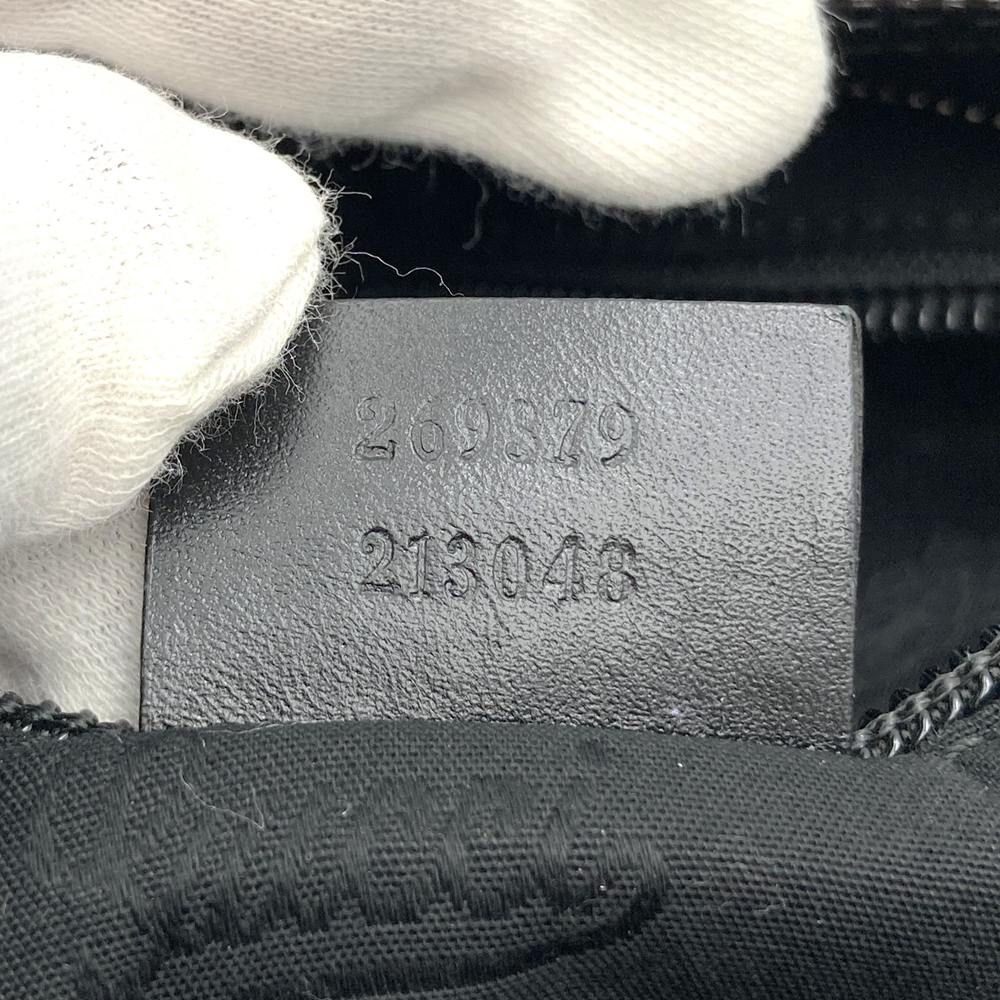 Gucci GG Supreme Fiat 500 Collaboration Sherry Shoulder Bag Leather Black — view 8