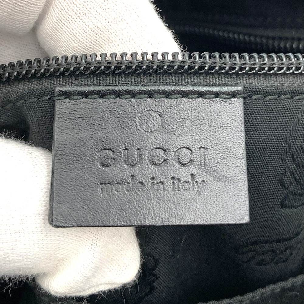 Gucci GG Supreme Fiat 500 Collaboration Sherry Shoulder Bag Leather Black — view 7