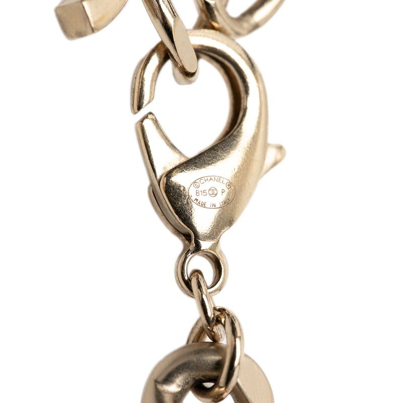 Chanel Logo CC Chain Necklace Gold Plated 1 — view 5